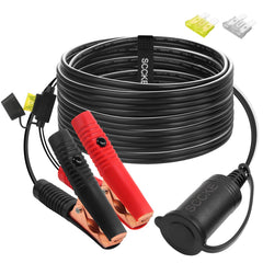 SCCKE cigarette lighter extension clamp ready for quick car power setup