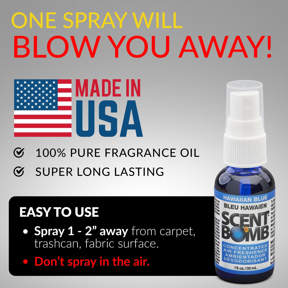 Scent Bomb 4-pack box label shows convenient, versatile packaging.