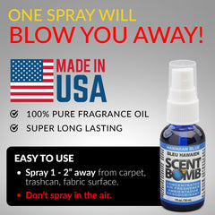 Scent Bomb 4-pack box label shows convenient, versatile packaging.