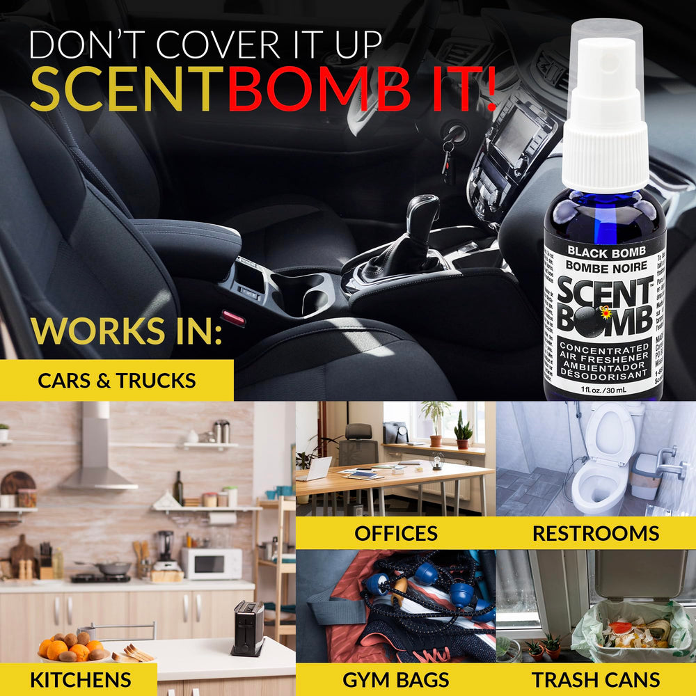 Scent Bomb long-lasting fragrance lingers throughout the day in any space.