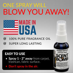 Scent Bomb odor elimination keeps car and room smelling fresh