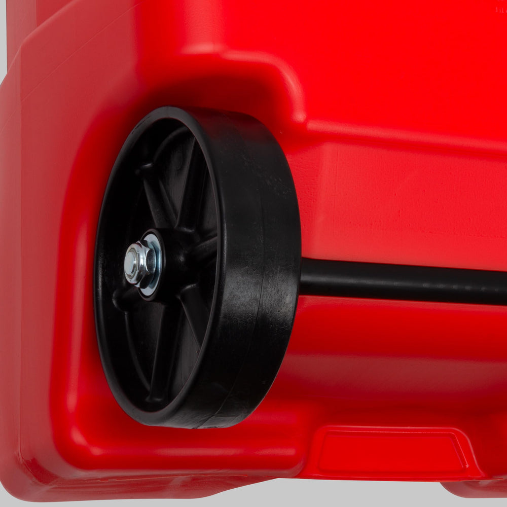 Scepter Duramax Flo ’N Go red fuel caddy ready for varied environments