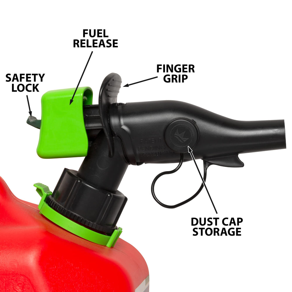Flame mitigation device adds protection against ignition of vapors during handling.