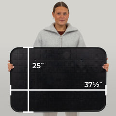 Scepter indoor-outdoor tray keeps garages clean by catching leaks.