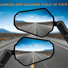 Scerymo Adventure Mirrors feature reinforced ball-joint to reduce wobble.