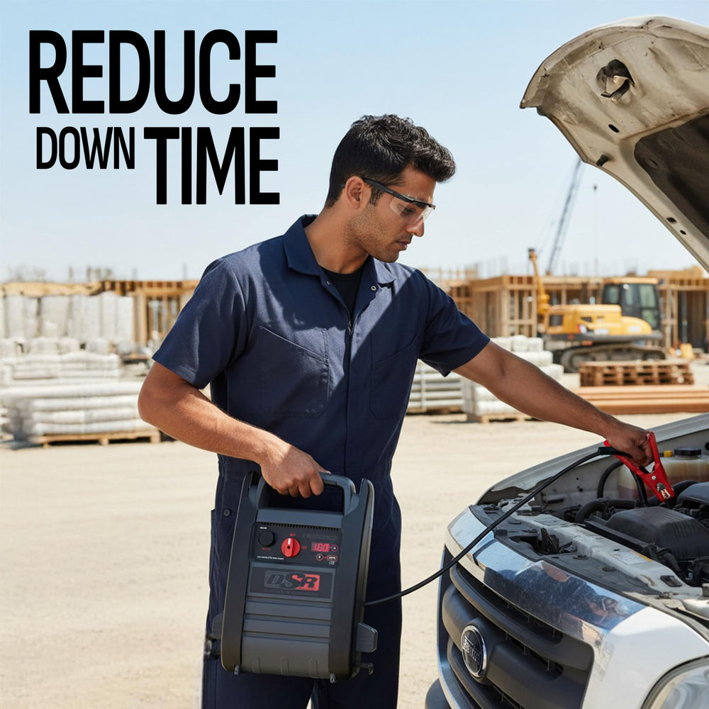 Schumacher DSR165 heavy-duty clamps provide secure connections in tough work environments.