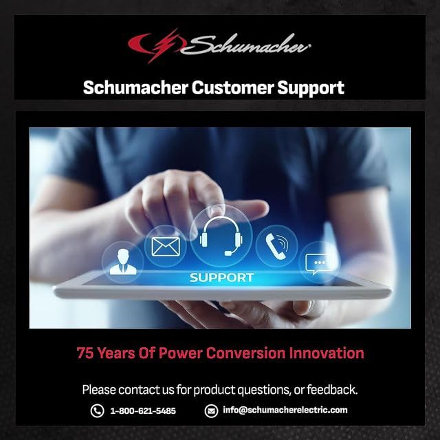 Schumacher DSR168G workshop setup demonstrates versatile charging and starting