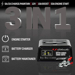 SC1305 boost charge mode powers up dead batteries quickly for fast errands.