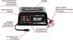 Schumacher Electric SC1305 heavy-duty enclosure enables tough worksite reliability.