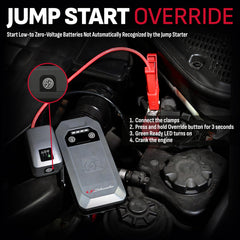 LED flashlight mode provides reliable illumination for night checks.