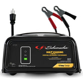 Schumacher SC1320 front view on a compact garage charger