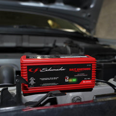 Schumacher SP1296 desulfator mode shown for battery reconditioning