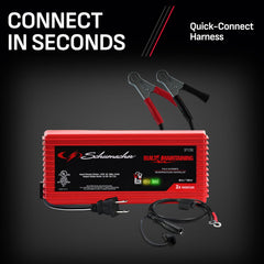 Schumacher SP1296 LED indicators and color-coded connectors for easy use