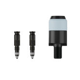 Schwalbe Clik Valve set close-up showing effortless, one-handed inflation
