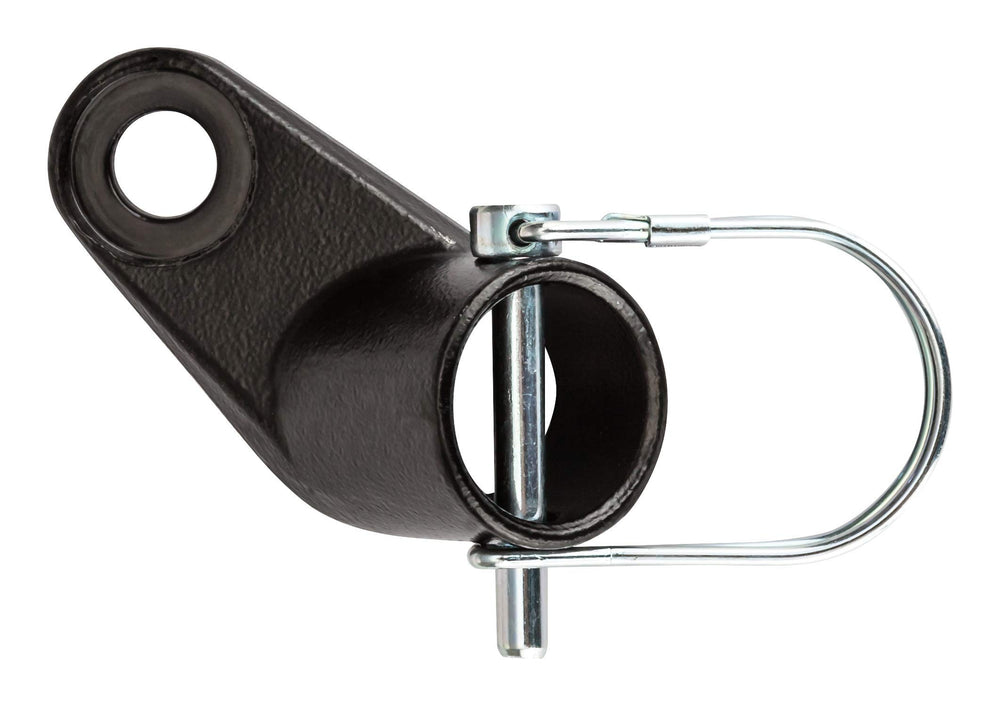Schwinn universal trailer coupler secures compatible trailers for quick towing.