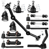 SCITOO 14-piece suspension kit center link and tie rod for stable steering.