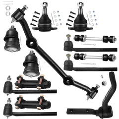 SCITOO 14-piece suspension kit center link and tie rod for stable steering.