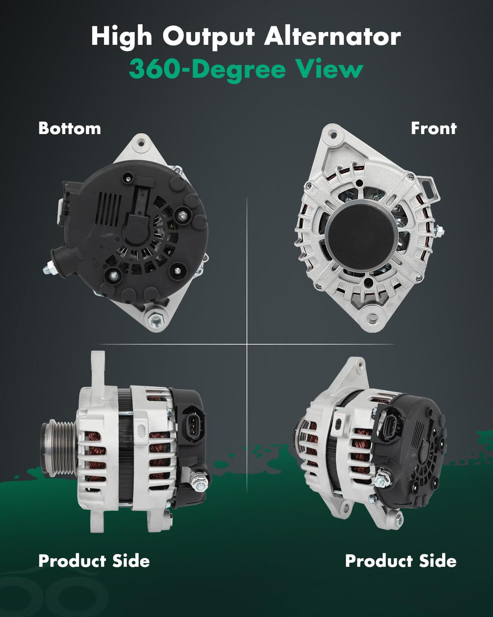 SCITOO alternator label detail with OEM references