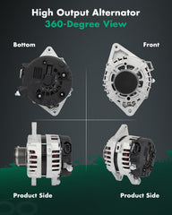 SCITOO alternator label detail with OEM references