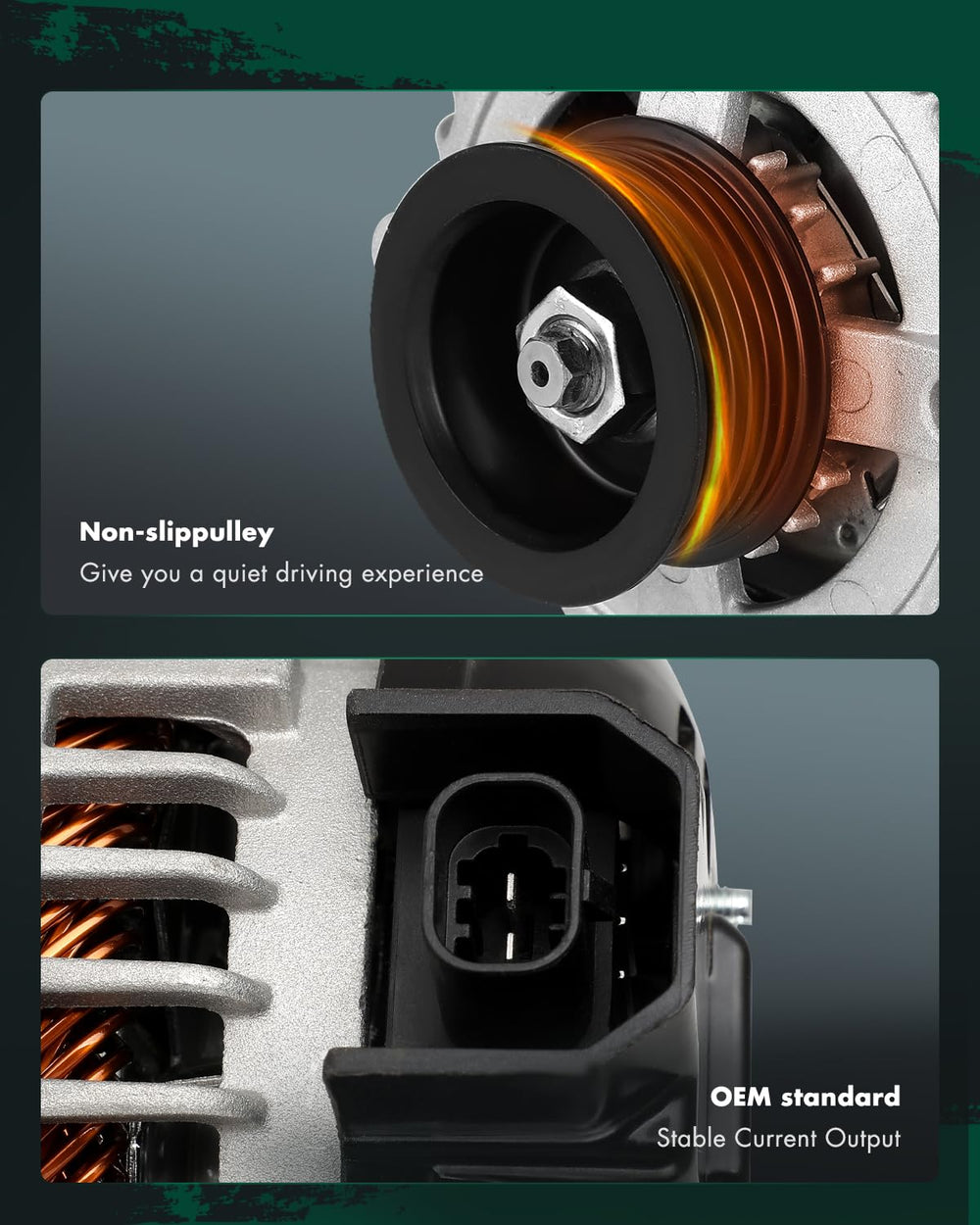 SCITOO alternator packaging box emphasizing direct OEM replacement compatibility