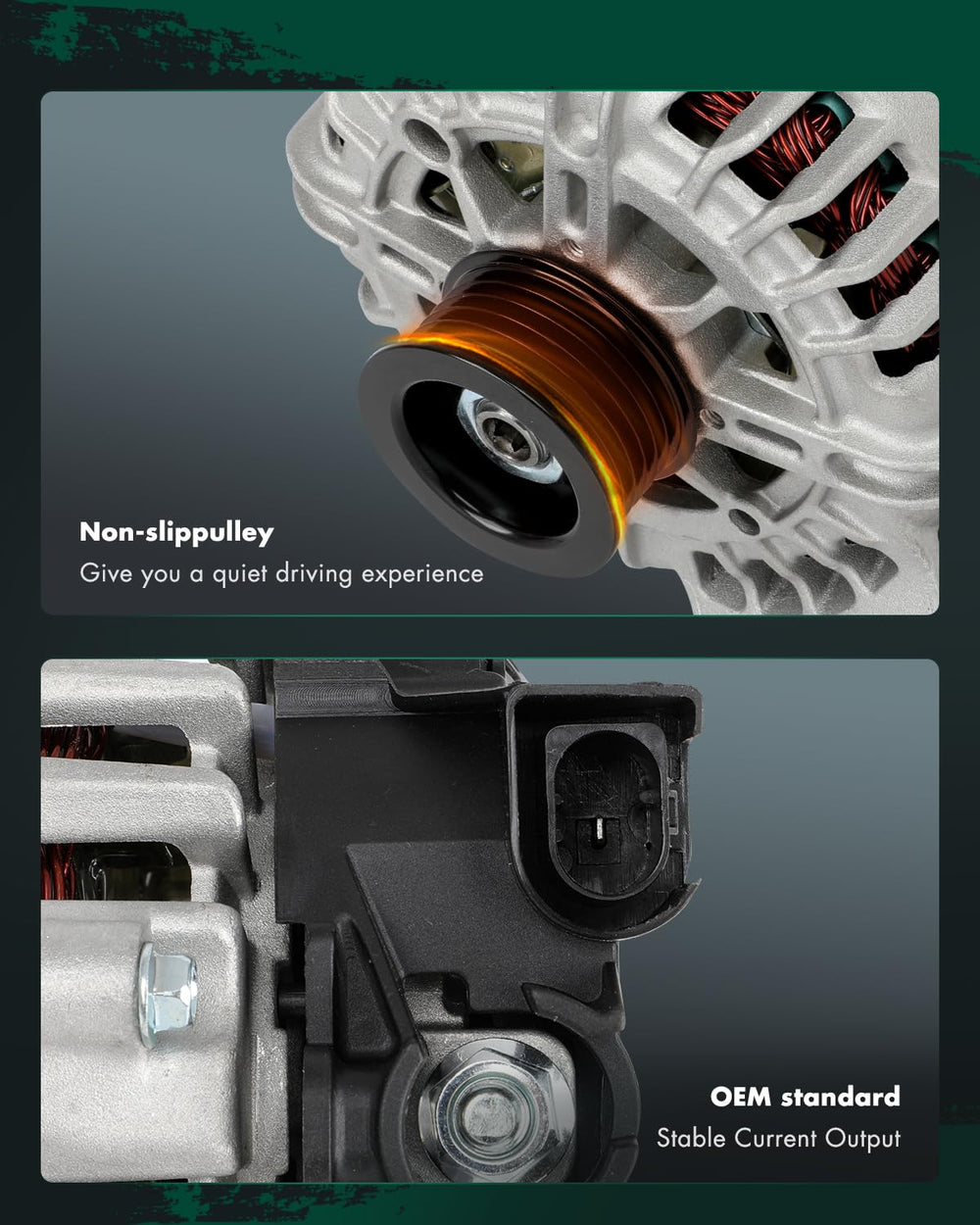SCITOO alternator pulley close-up displays S6 groove class compatibility