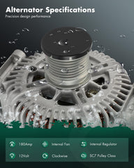 SCITOO alternator SC7 pulley close-up for smooth belt operation