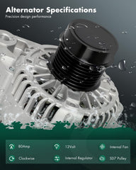SCITOO alternator front view shows compact design for easy fit.