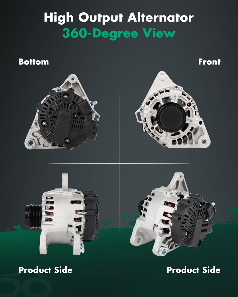 SCITOO alternator wiring terminal shows solid electrical connections for reliability