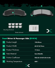 SCITOO brake pad gasket buffer reduces caliper piston noise and vibrations
