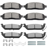 SCITOO front semi-metal brake pads kit for Ford F-150, improved stopping response.