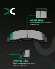SCITOO brake pad with slotting design boosts friction and drainage for steady stopping