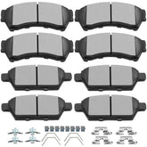SCITOO ceramic brake pads kit front view for Ford Fusion with quiet braking potential.