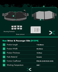 SCITOO ceramic pads kit on Wrangler JK rotor-friendly design reduces noise.