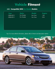 SCITOO Honda Civic mirror emphasizes durable, reliable compatibility notes.