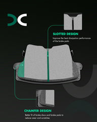 SCITOO D1057 rear ceramic brake pads for Dodge Challenger smooth braking