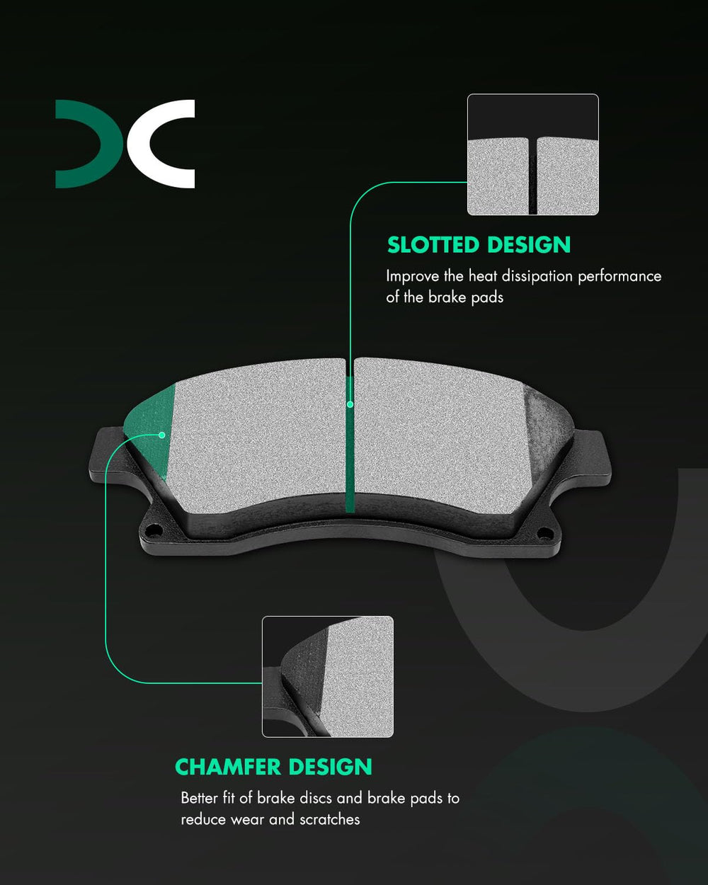 SCITOO D1522 for Cruze Limited 2016 provides smooth braking and reduced noise.