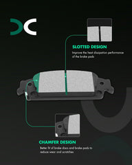 SCITOO D1707 rear ceramic brake pads installed on Tahoe for smooth performance
