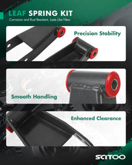 SCITOO drop-lowering shackles coated finish highlights durability.
