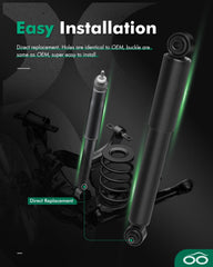 SCITOO easy install rear shock aligns with factory mounts