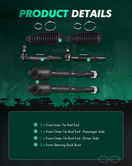 SCITOO ES80603 front outer tie rod end on the driver side enhances handling.