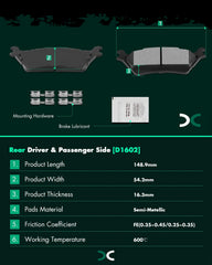 SCITOO front brake pads offer even heat distribution for Ford F-150