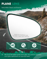 SCITOO heated chrome convex mirror glass enhances winter visibility