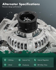 SCITOO alternator rear vents illustrate enhanced cooling for longer engine life.