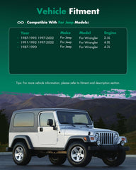 SCITOO Wrangler compatibility for 1995-2002 models with half doors.