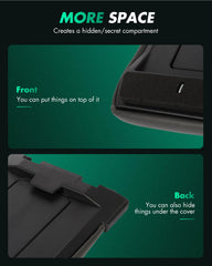 SCITOO microfiber leather skin detail emphasizing easy wipe maintenance.