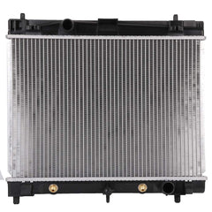SCITOO radiator assembly for Scion xD close-up shows solid build for reliable cooling