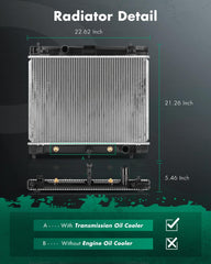 SCITOO radiator assembly for Toyota Yaris close-up ready for efficient engine cooling