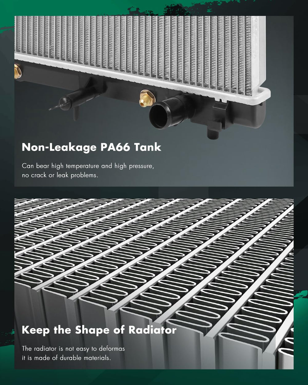 SCITOO radiator reference numbers close-up showing model identifiers