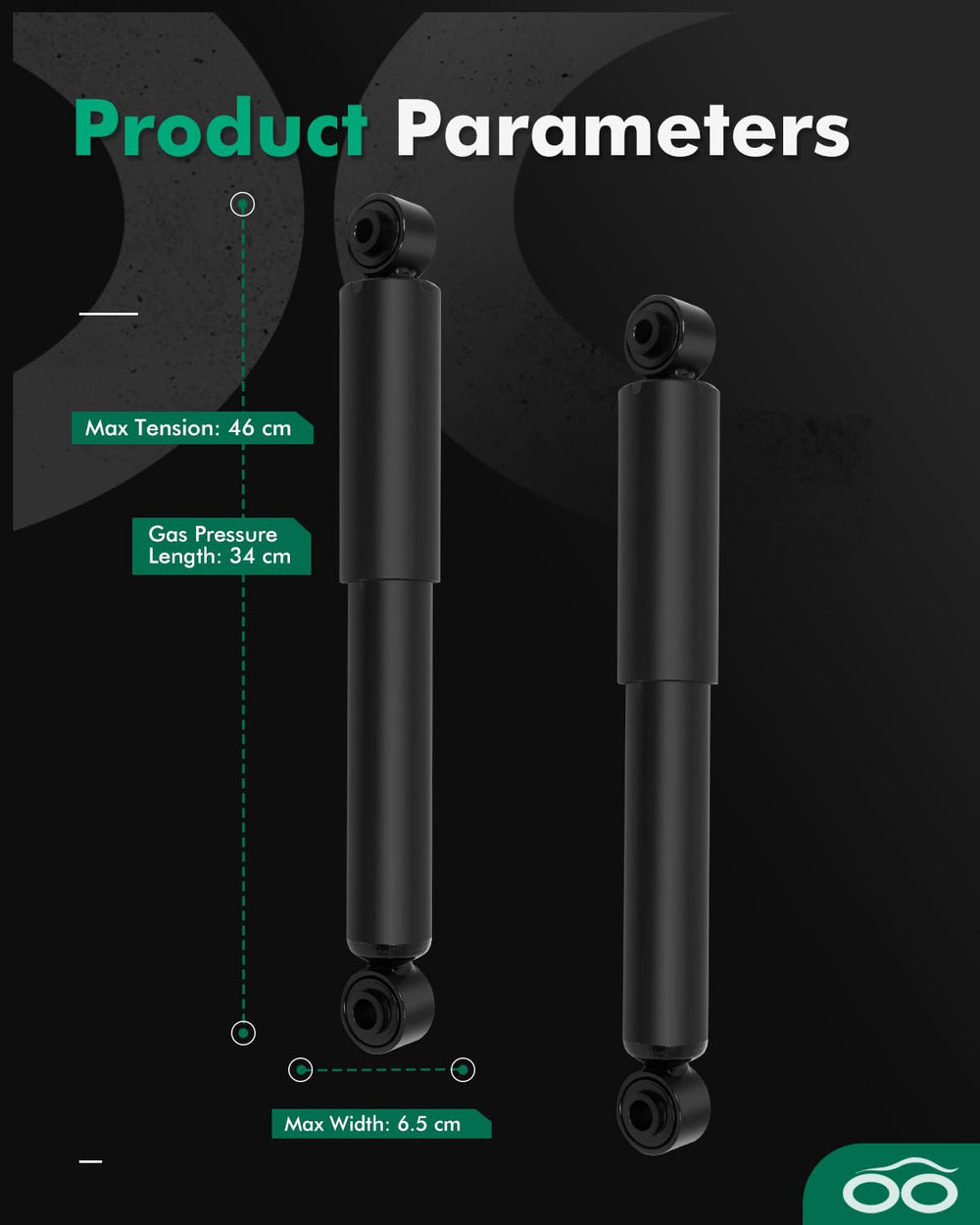 SCITOO rear shock absorber for Chevy HHR left improves dampening for smoother driving