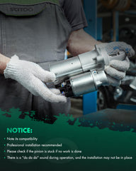 SCITOO Starter 6692N gear engagement close-up shows precise machining.